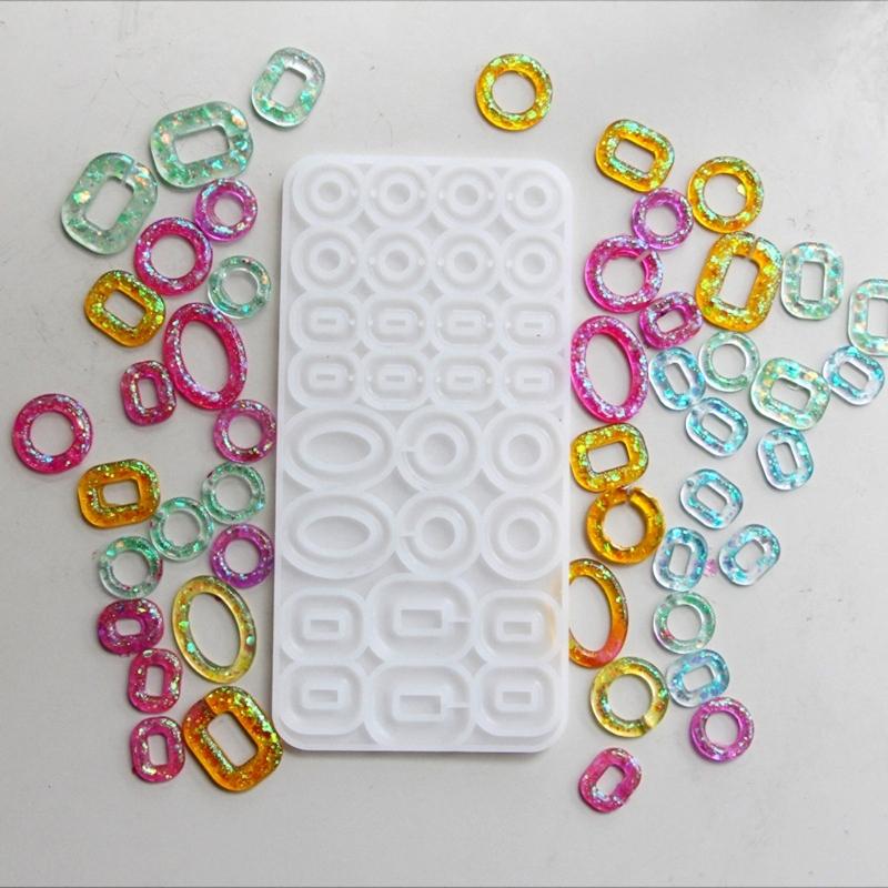 Multi Circle Theme Silicone Moulds Crafting Moulds for Crafting Ear Accessories Suitable for Gifts and Celebrations