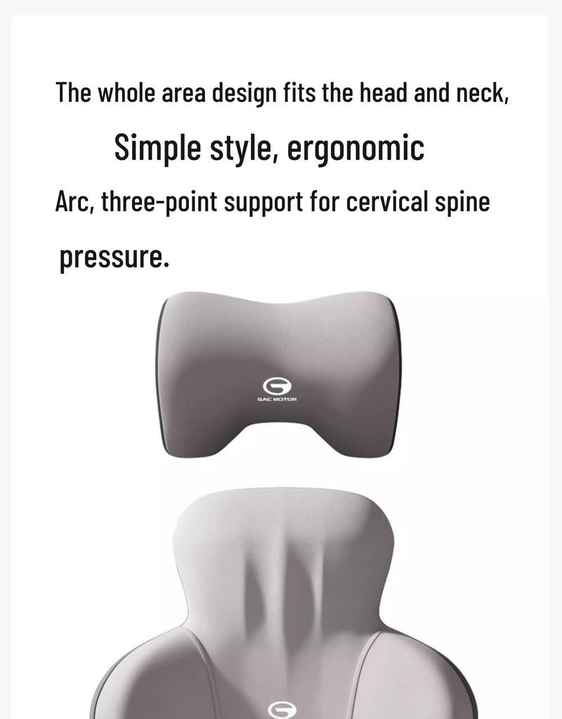 Compatible Neck Pillow and Backrest Lumbar Support for Trumpchi Cars: Yingbao GS3/GS4/GS8, M8/M6.