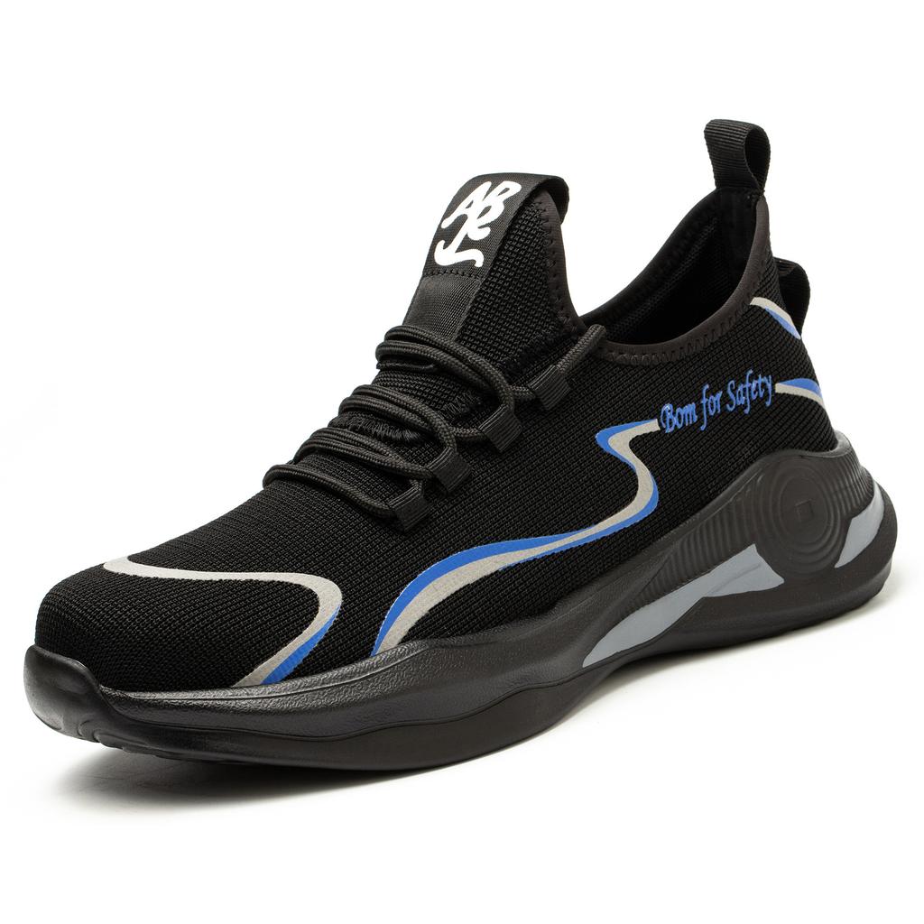 Labor insurance shoes Breathable and lightweight work shoes Steel bag head Anti-smashing and puncture-proof safety shoes Kevlar