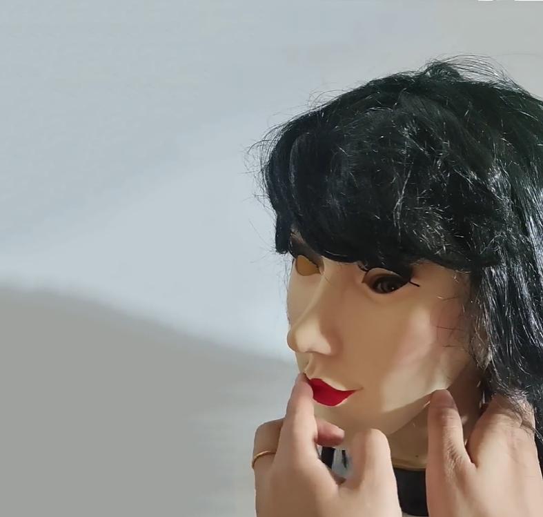 Beautiful Woman Face Latex Mask