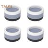 4Pcs Round Furniture Riser Heavy Duty Bed Riser Stackable Anti-slip Table Desk Couch Chair Sofa Cabinet Leg Lift Riser Heightening Foot Pad