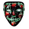 Spot Halloween Glowing Grimace Mask LED Mask Scary Douyin Carnival Mask Handmade