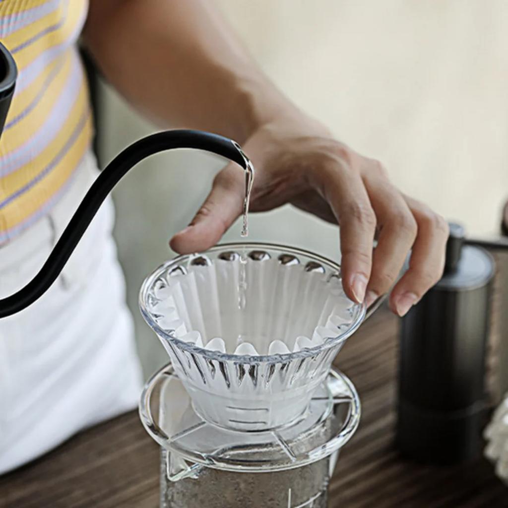 100 Stück Kaffeefilterpapier, Geeignet für Kaffeemaschinen-Ersatz Rundes Kaffeefilterpapier, Einweg-Papierfilterpapier