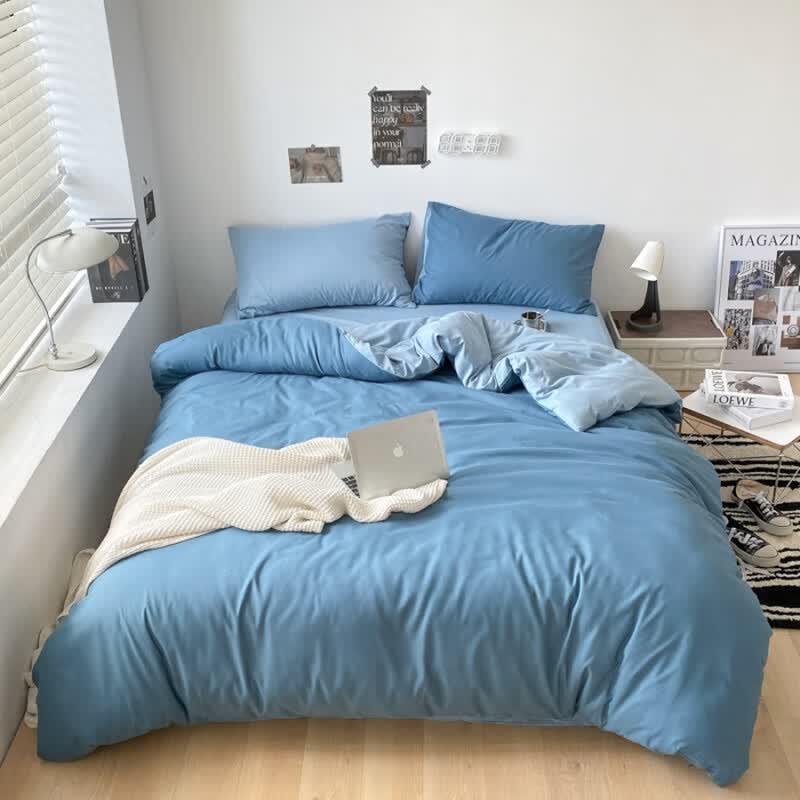 Skin-friendly Brushed Polyester Bedding 4-Piece Set