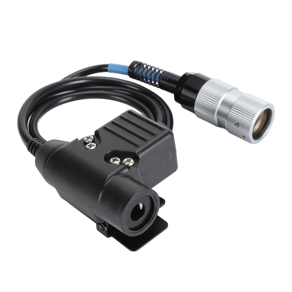 U94 6Pin Push To Talk Radio Headset Connector Replacement Handheld Radio Headset Adapter for PRC