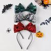 Eye Catching Festival Hair Accessories Halloween Headband with Spider Web Bow And Eyeball/Pumpkin/Ghost Decor for Lightweight Adults Kids Cosplay