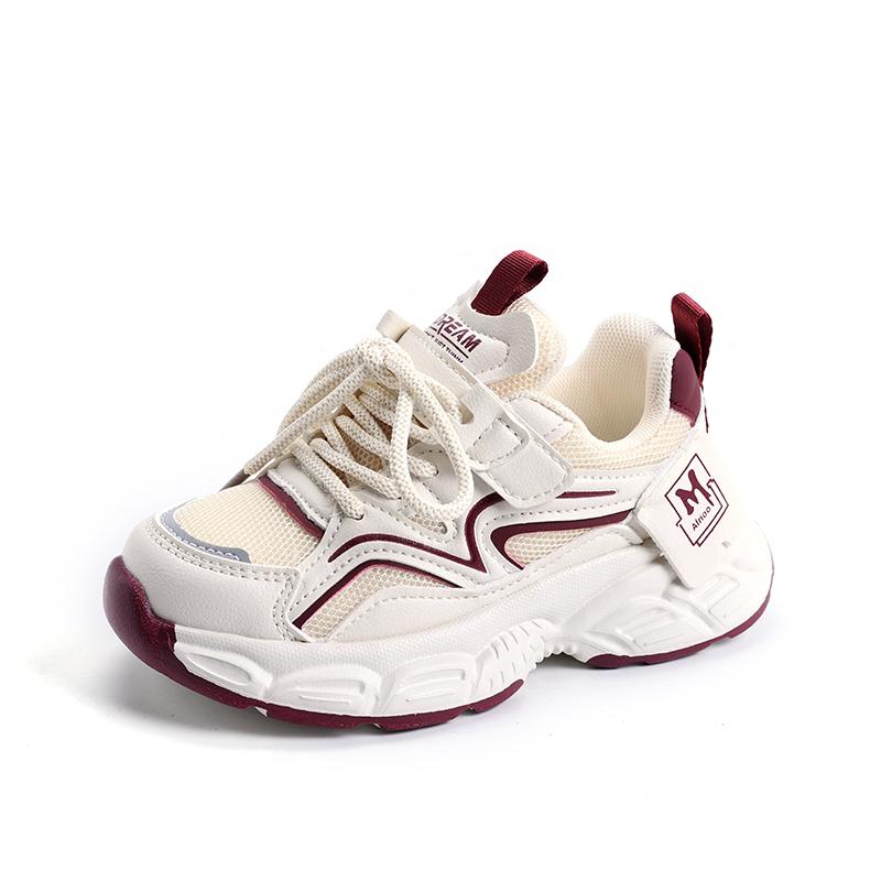 

Дитяча мода Four Seasons Дихаюче повсякденне взуття Діти Біг Спорт Студенти Дівчата Трендові Зручні кросівки 37 червоний