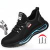 Work Sneakers Steel Toe Shoes Men Safety Shoes Puncture-Proof Work Shoes Boots Fashion Indestructible Footwear Security