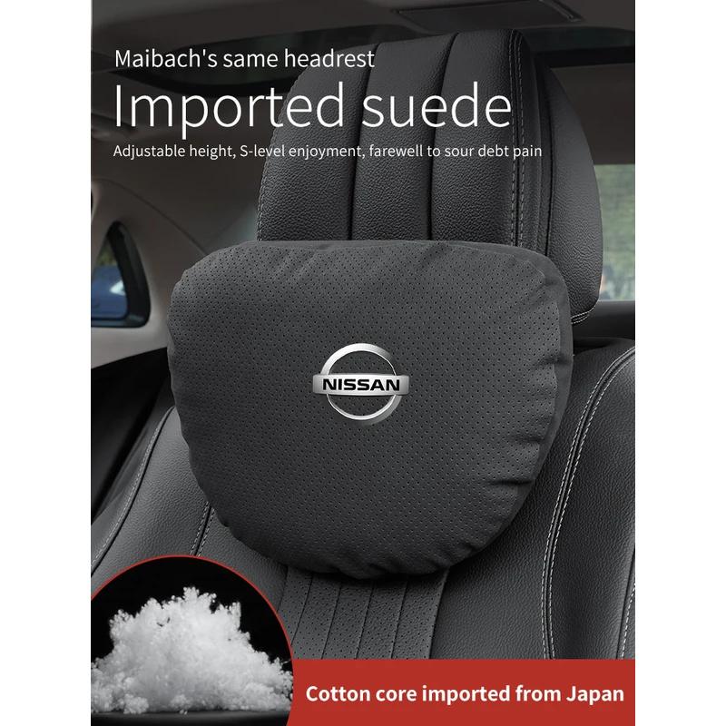 lfcsw2 Nissan Qashqai Juke X-Trail Patrol Note Leaf Altima Maxima Micra Car Headrest Neck Support Seat Lumbar Cushion Soft Neck Pillow