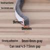 Dinggu Self-Adhesive Weatherstrip: 5m/10m Sliding Door and Window Seal, Dustproof, Anti-Collision, Mosquito Proof.