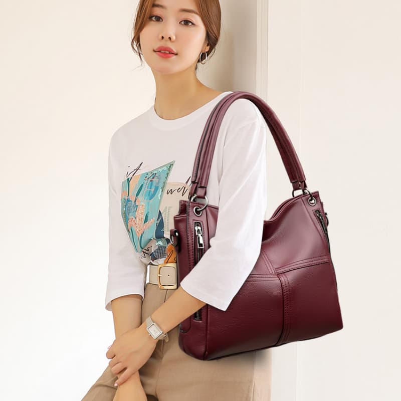 Tragetasche lässige Schultertasche tragbare Damentasche