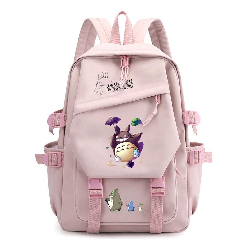 Totoro Dorado cute cartoon peripheral children's school bag spine care primary and secondary school backpack