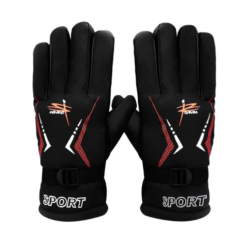Winter Men Cycling Gloves Thickened Windproof and Warm Gloves Waterproof and Cold Gloves Outdoor Gloves