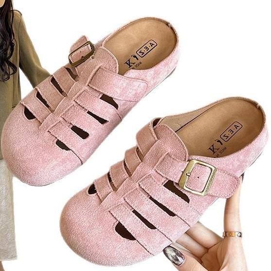 Baotou Half Slippers Women's Summer Shoes Cool Slippers Pedaling Lazy Shoes