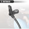 Motoforti Front Left or Right ABS Sensor, Wheel Speed Sensor, for Mercedes-Benz GLK250 GLK350 2013-2015, No.2049053105