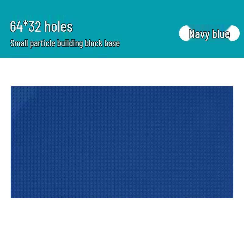 LEGO-Compatible Small Bricks 32x64 Base Plate for Educational Puzzle and Toy Storage