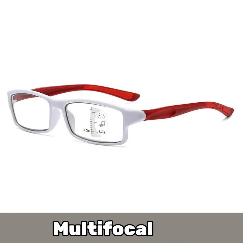 Men Women Pochromic Multifocal Reading Glasses new Trendy Square Progressive Glasses Ultralight Sports Presbyopia Eyeglasses