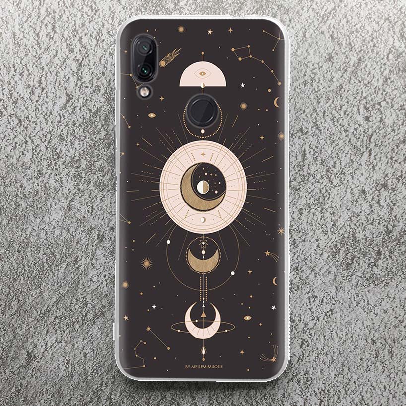 Moon Mystery Totem Witche Phone Case For Xiaomi Redmi 9 9A 9C 9T 10 10A 10C 12 12C 8 8A 7 7A 6 6A S2 K20 K40 Pro Soft Silicone C