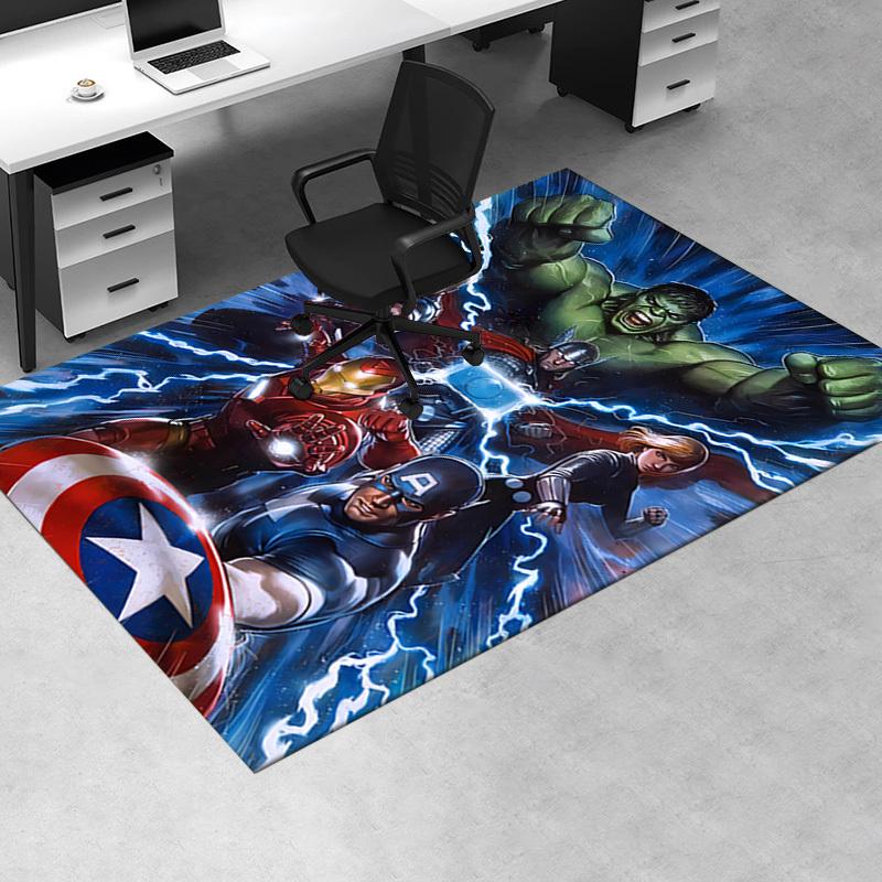 Hulk,Avengers,Captain America Office Carpet Soft Polyester Entrance Carpet Washable Non-slip Machine Washable Indoor Carpet Living Room Bedr