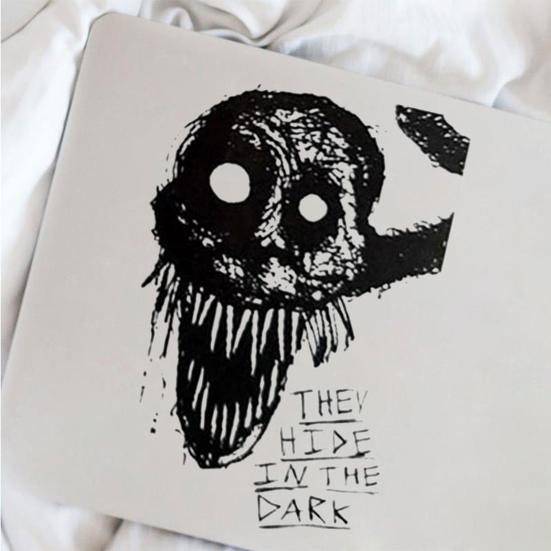 10 Sheets Horror Sketch Stickers Waterproof Vinyl Decals for Laptop Water Bottle Skateboard Halloween Spooky Decor for Teens Adults