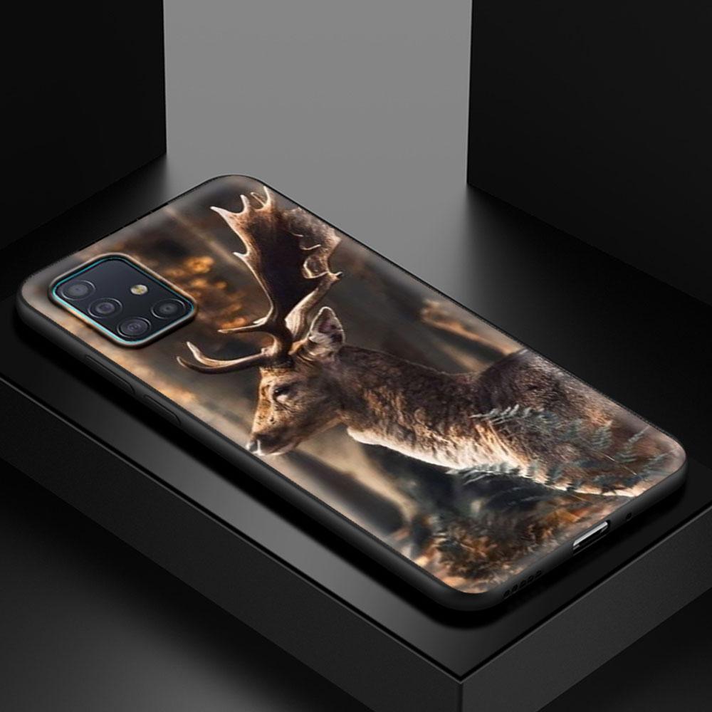 Hirschjagd Camo Handyhülle für Samsung Galaxy A51 A71 A21s A31 A41 M31 A11 M51 A12 M31s A01 A91 M11 A42 A32 5G Cover Capa