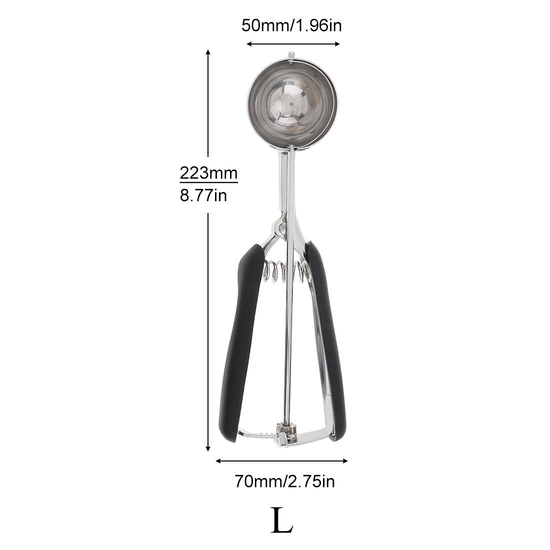 

1 шт.. Ложка для мороженого из нержавеющей стали, ложка для теста для печенья, кухонные инструменты S/M/L L