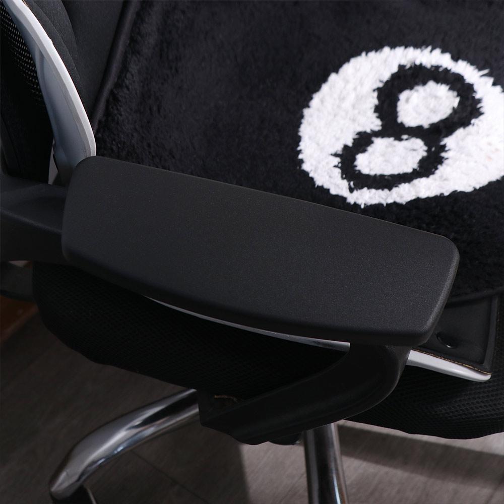 1Pair Fixed/Sliding Mount Desk Chair Arm Pads with Mounting Hole Gaming Chair Armrest  Spare Parts