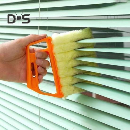 2/3 Buc Perie Curățare Jaluzele Eficient Design cu 7 Degete Curățător Jaluzele Multi-lame Mâner Confortabil Instrument Multifuncțional