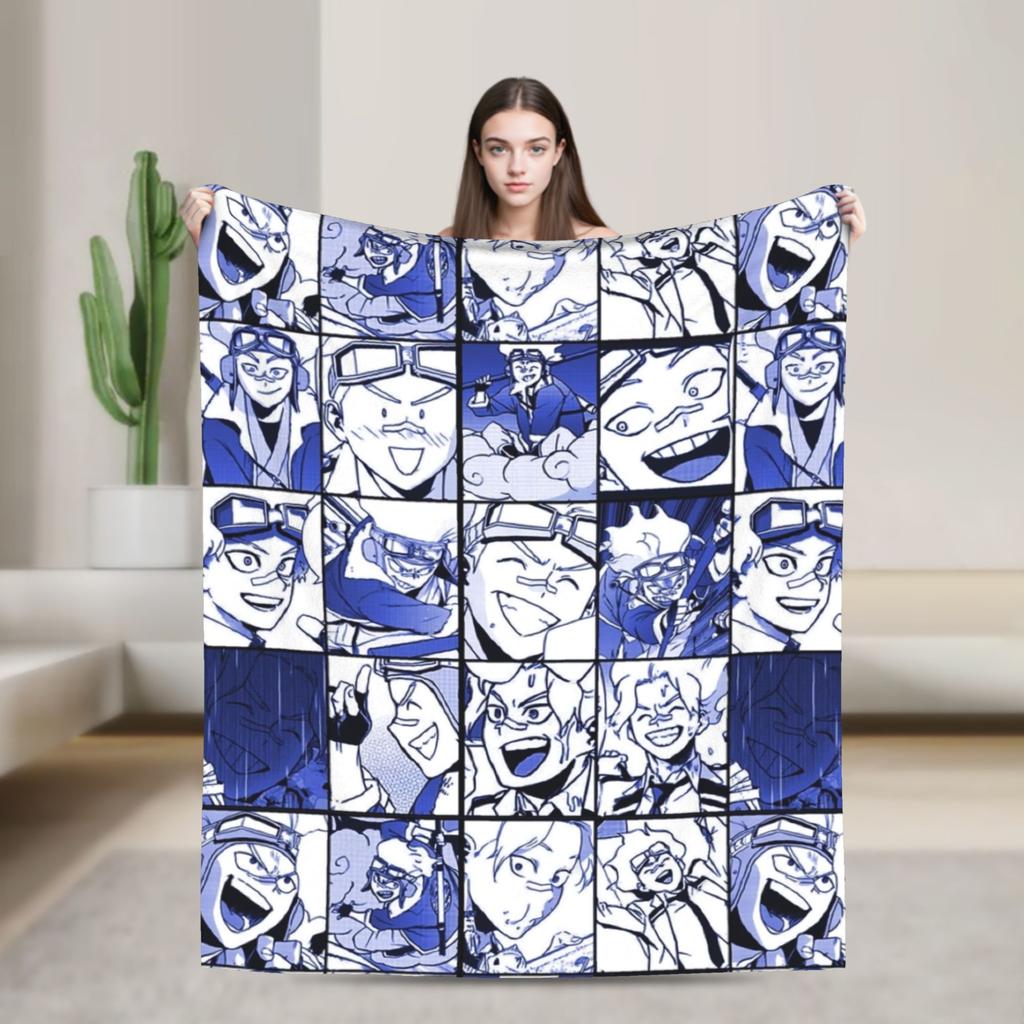 Toga Himiko Manga Blankets Boku No My Hero Academia Fleece Novelty Breathable Throw Blanket for Bedding Lounge Autumn/Winter