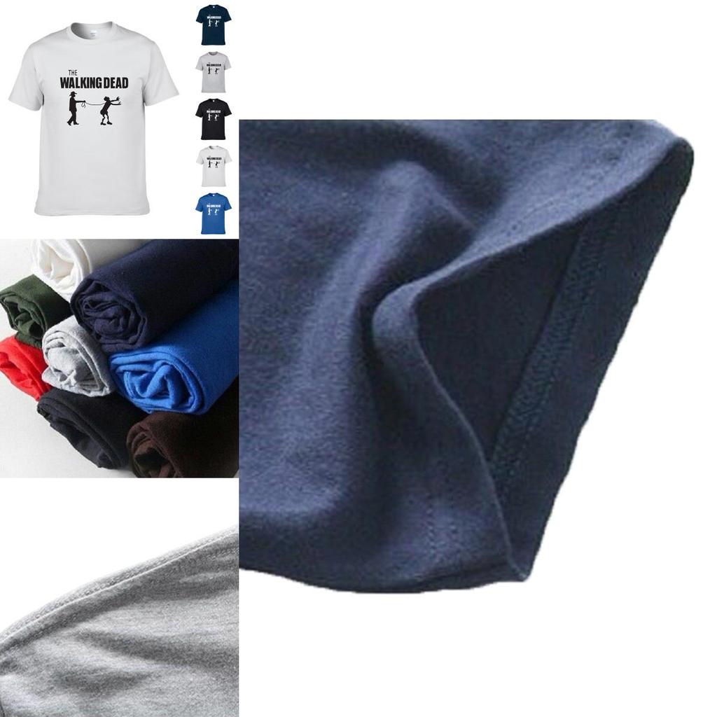 Quality The Walking Dead Men Short Sleeve Cotton Casual T-shirt For All Seasons**