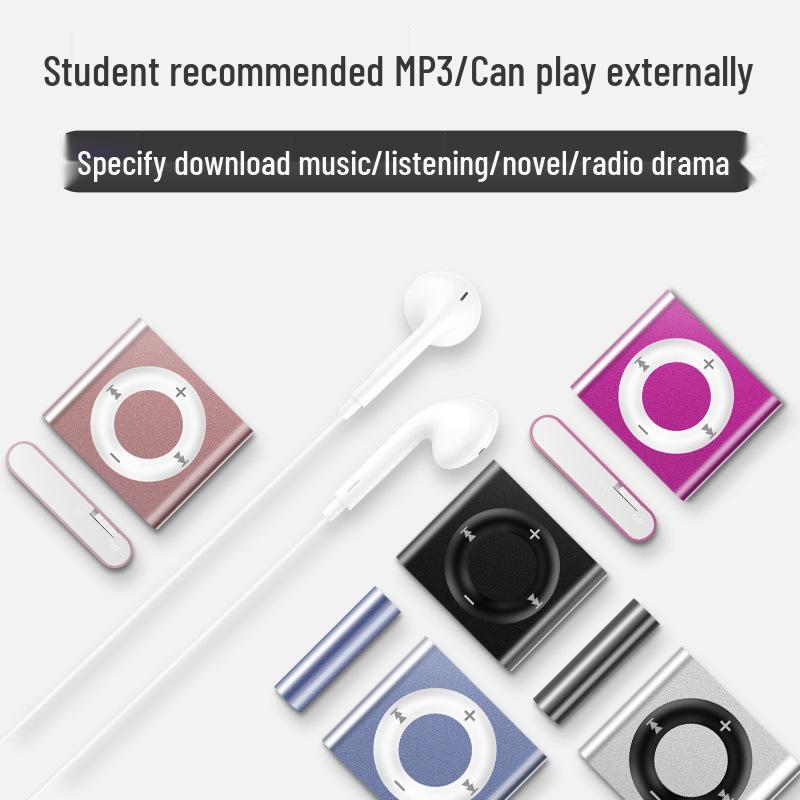 Portable Mini MP3 Player: Music & English Listening Device for School, Sports, and More