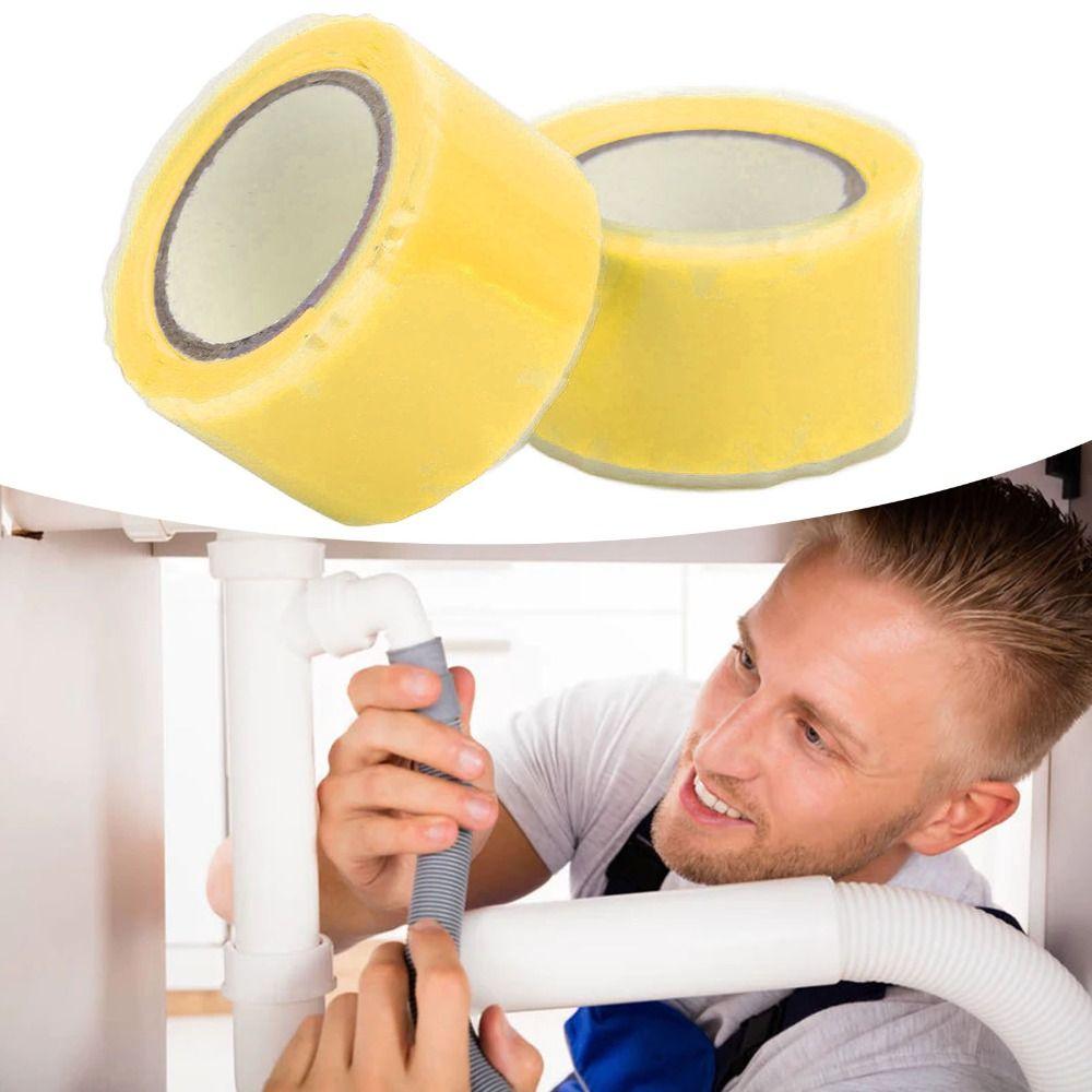 2PCS 1 in x 5 Ft Self Fusing Silicone Tape Waterproof Insulation Adhesive Tape Flexible Emergency Repair Tape Water Pipe Repair