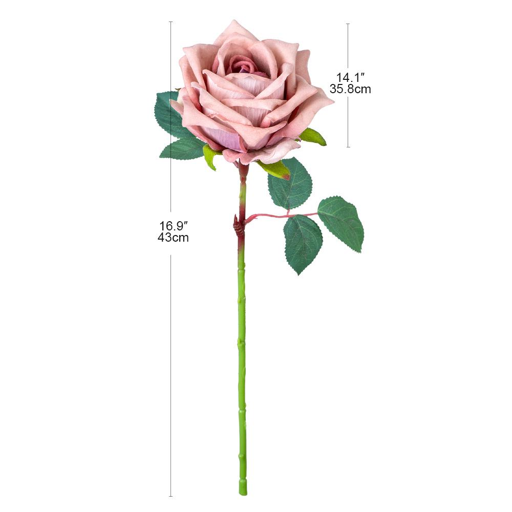 DIY 6 Heads Silk Rose Bouquet Fake Flowers Home Party Ornament