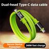 1m/1.5m/2m Type-C To Type-C Cable PD 240W Fast Charging Wire for Xiaomi/OPPO/VIVO Phone Charging