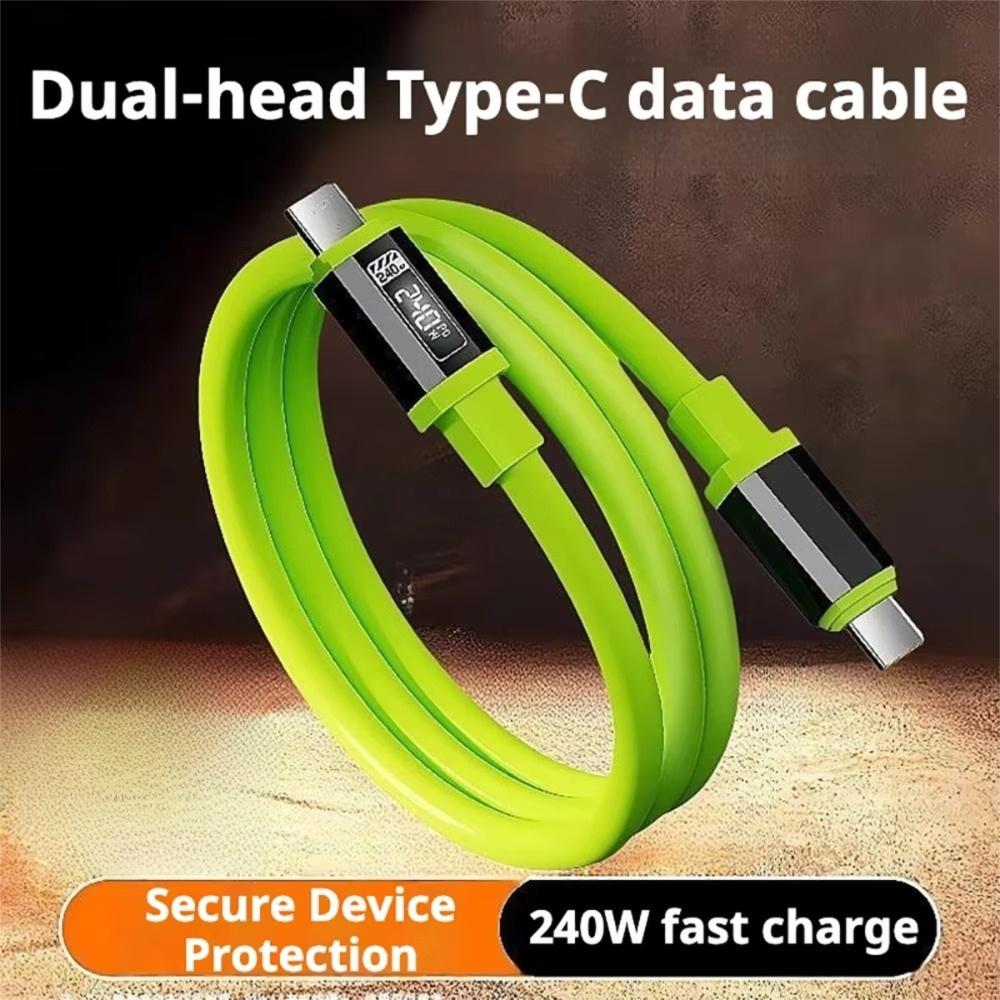 1m/1.5m/2m Type-C To Type-C Cable PD 240W Fast Charging Wire for Xiaomi/OPPO/VIVO Phone Charging