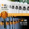 Solar LED Outdoor Flammeneffekt Hängelaterne Außen Wasserdicht Garten Dekorationslampe Solar Lichterkette für Terrasse Garten Hof