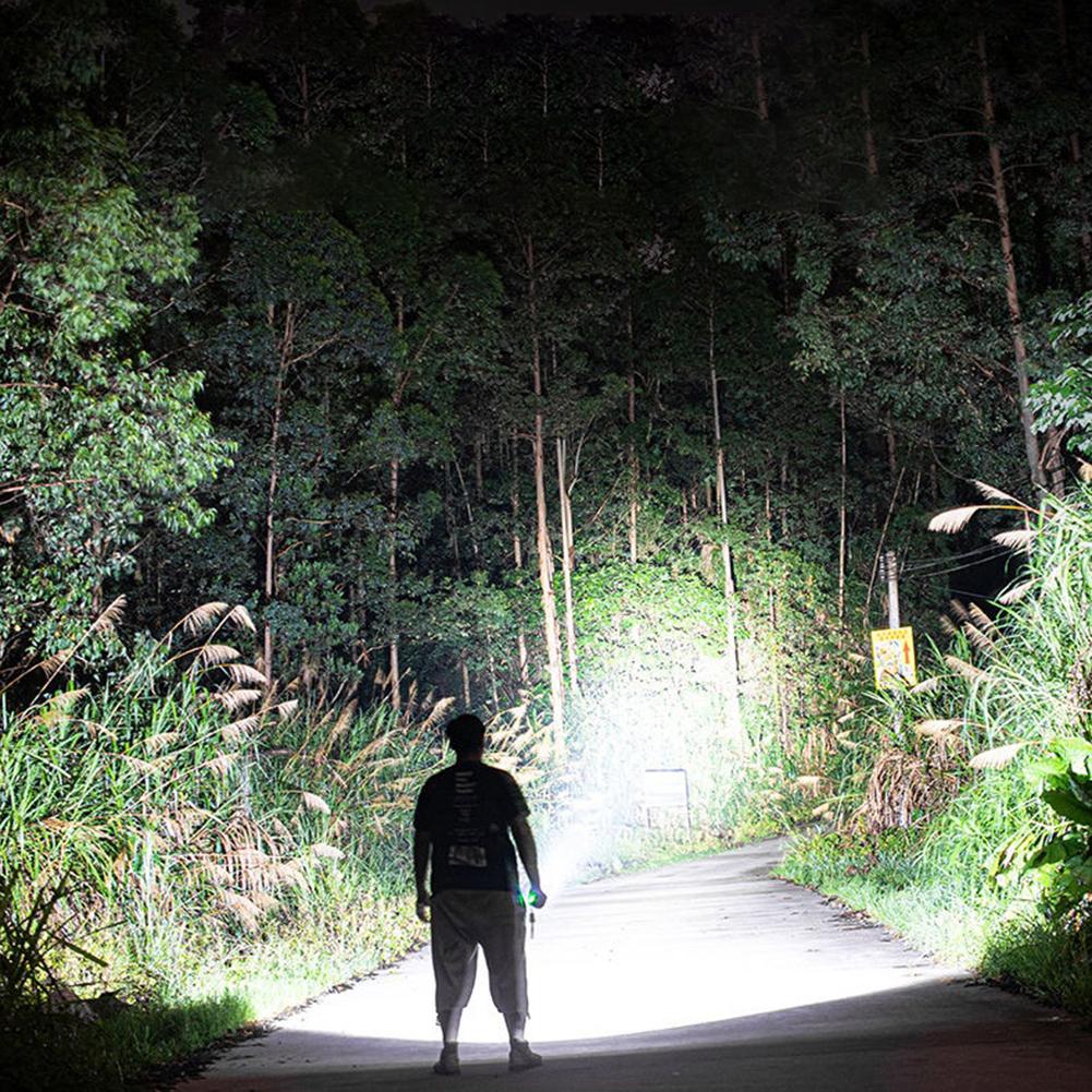 Searchlight  USB Rechargeable Flashlight  Highlight Powerful LED Flashlight Super Bright  Portable  Lighting LED Camping Light