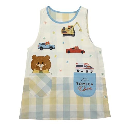 

Atelier Momo & Momo Tomica and Tom Tsumupapa Apron, Side Opening, Check Pattern, Blue, Women s, Sizes M-L, TM44006-52