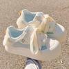 Girls' White Spring 2026 Breathable Thick-Sole Casual Sneakers, Non-Slip & Fashionable