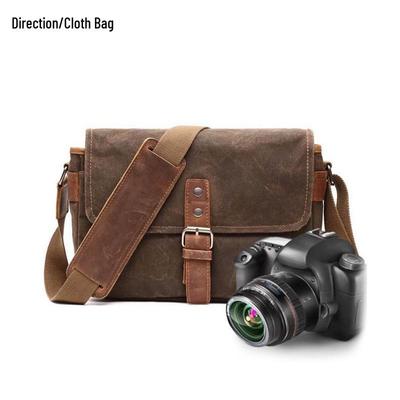 Waterproof Waxed Canvas DSLR & Mirrorless Camera Shoulder Bag