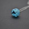Women Round/Moon Shape Blue Sky Cloud Eagle Pendant Jewelry Gift Chain Necklace