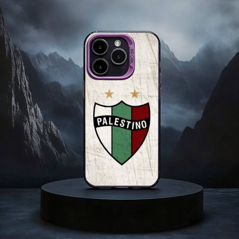 Club D-Deportivo P-Palestino Phone Case For iPhone17,16,15,14,13,12,11 Plus,Pro Max Black Candy silver phone case