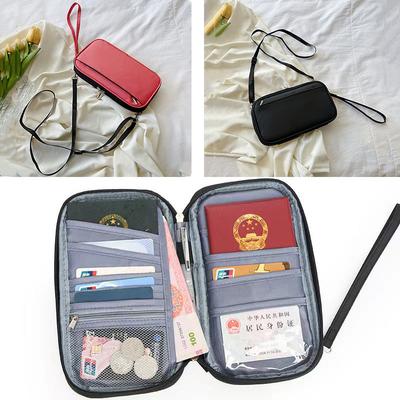 Familien-Reisepass-Taschen Geldbörse Unisex Business-Reisepass-Tasche Multifunktionale Dokumententaschen Ausweis-Kreditkartenhalter Reiseaccessoires