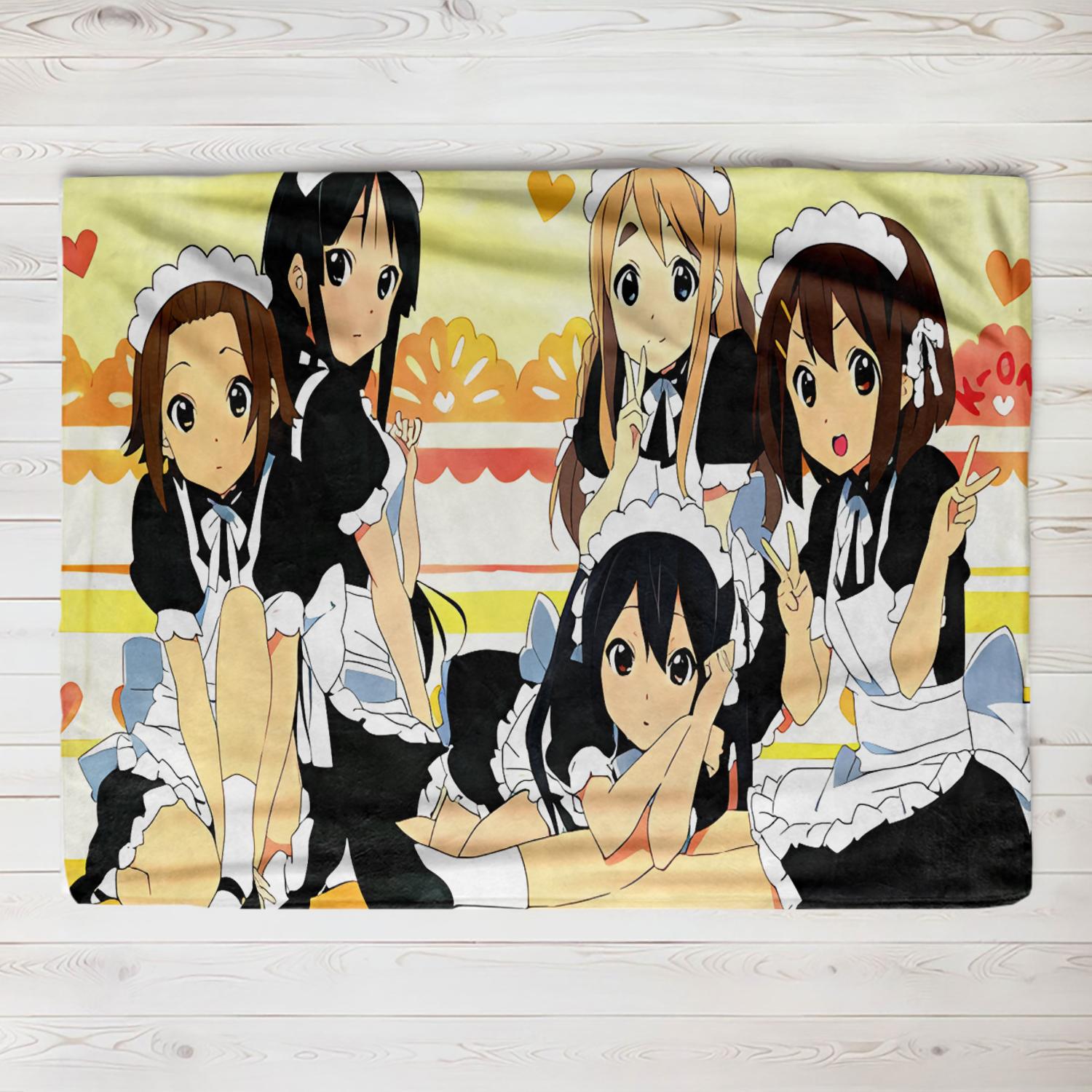 

Anime Cute Poster Japan Kawaii New K-ON! Printed Blanket Bed Camping Sofa Fluffy Soft Blankets Microfiber Bedding 75x90cm