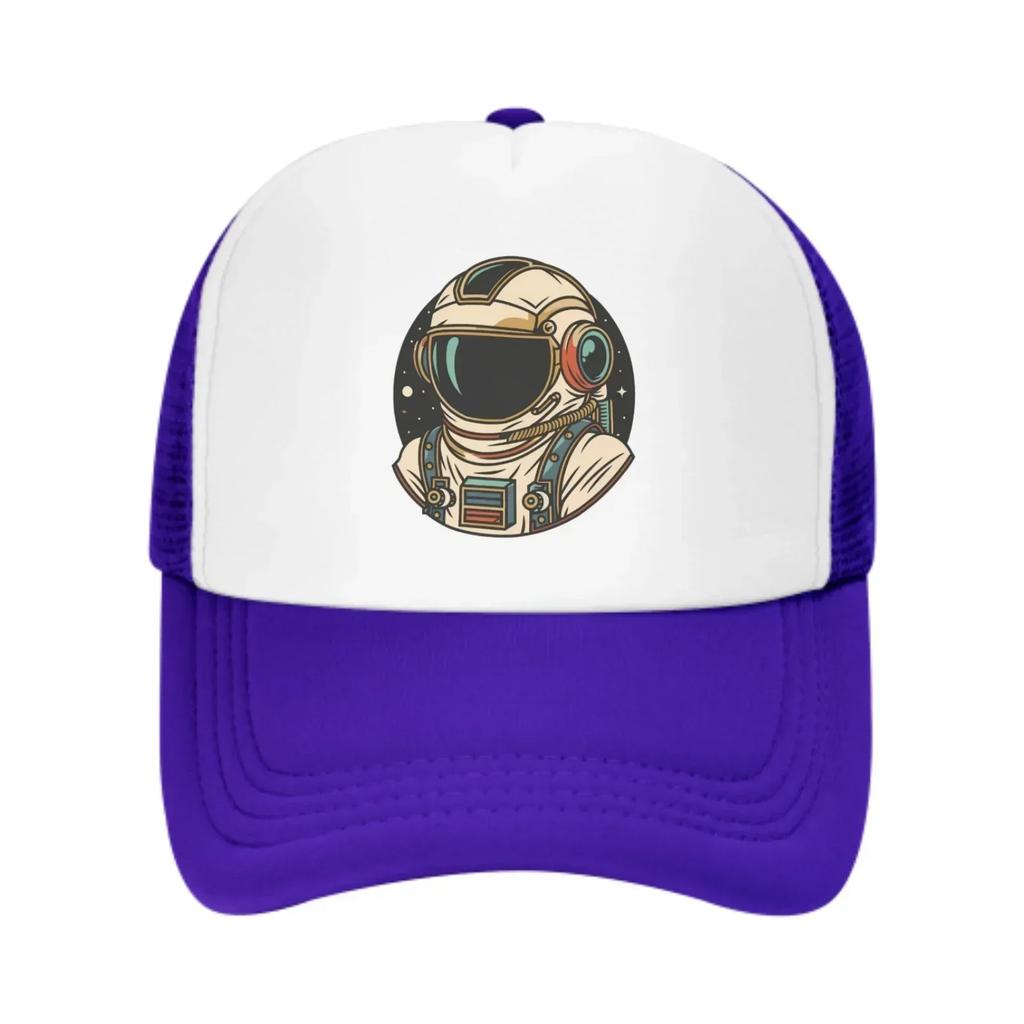 SpaceUnisex Mesh Trucker Hats for Unisex Women Adjustable Casual Fashion Baseball Caps for Outdoor Activities