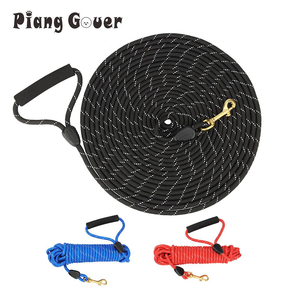 Reflective Dog Leashes Long Pet Leash Outdoor Puppy Cat Dog Training Walk Tracking Rope 5M/10M/20M