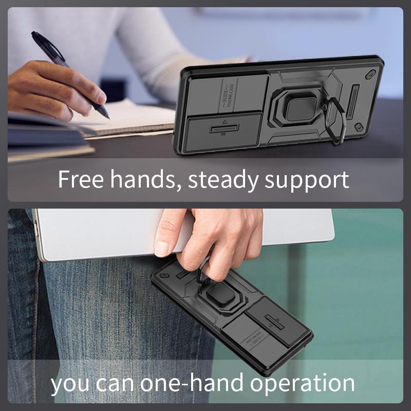 Pancerne Wstrząsoodporne Etui Dla Vivo V30 Pro Pokrowiec Ochronny Pierścień Magnetyczny Uchwyt Samochodowy Coque Fundas Capa