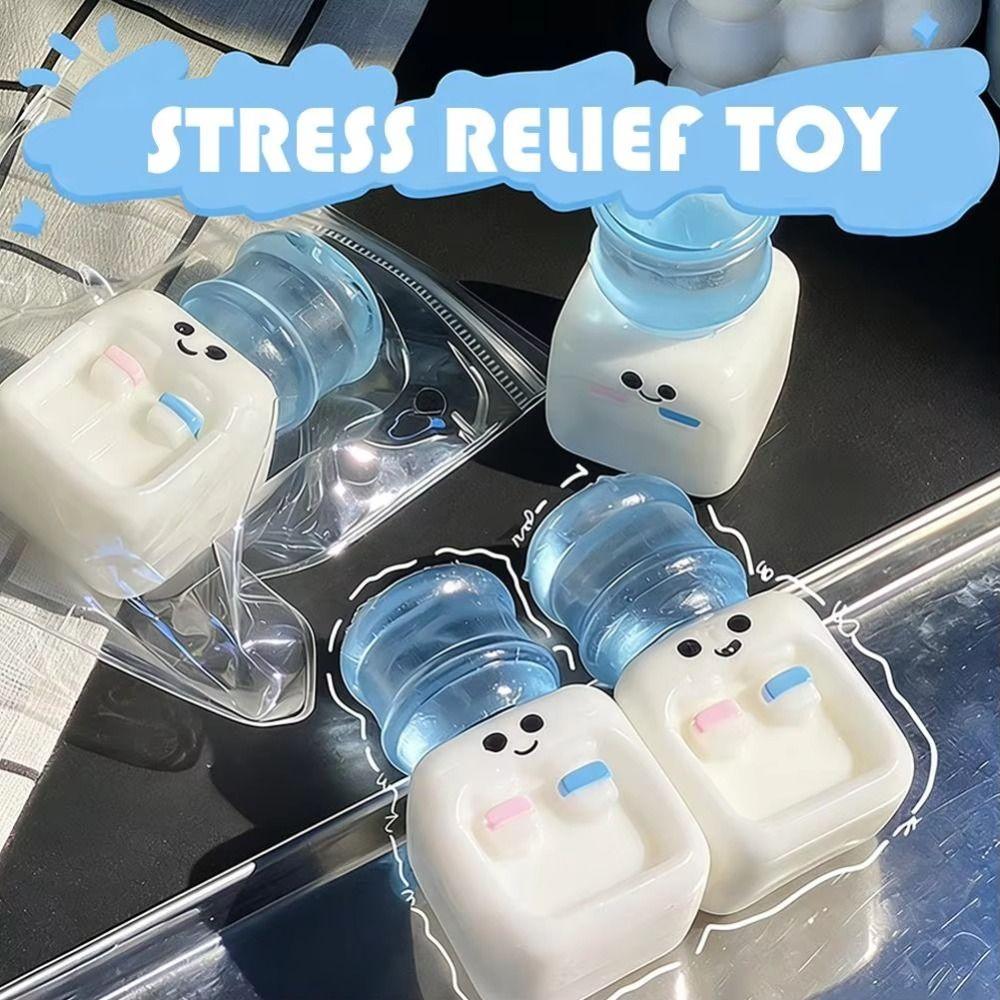 Grappige Langzame Terugslag Squishy Waterdispenser Schattige Zachte Simulatie Sensorische Fidget Bal Mini Knijp Squishy Speelgoed Kinderen Volwassenen