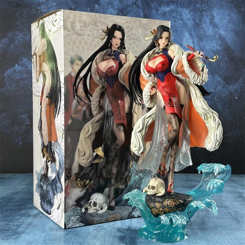 36cm One Piece Boa Hancock Cheongsam PVC Action Figure Anime Figure Statue Model Toys Collection Doll Kids Gift