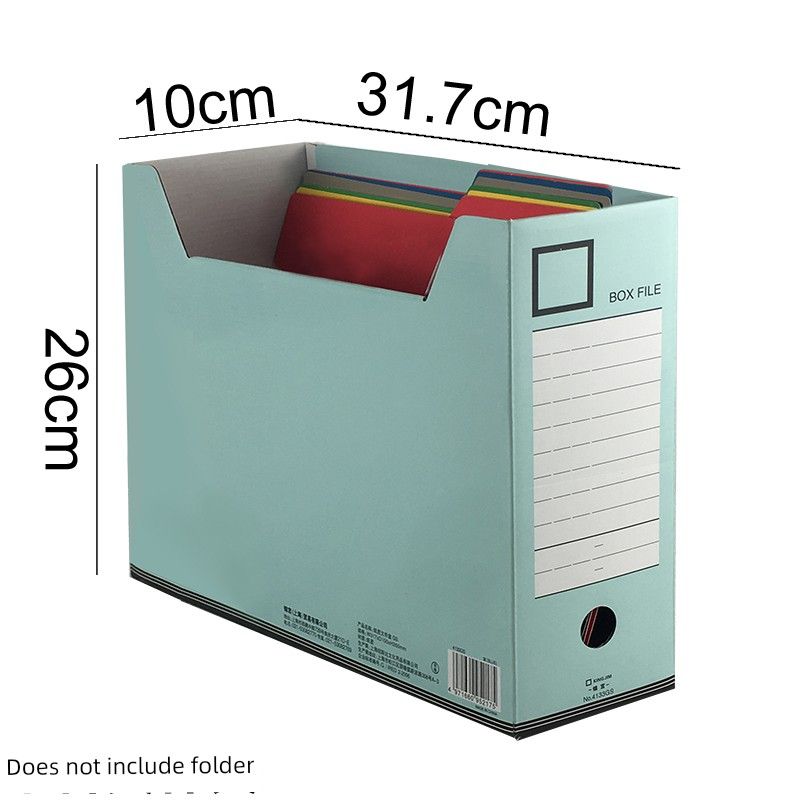 

Thickened A4 Color Paper File Category Folder 98213 Index Folder Stationery Folder Storage Single Piece Organizing Box (Empty Box)